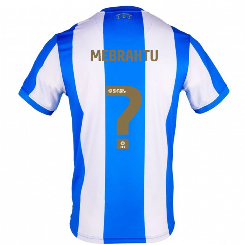 Danxen Heren Milkyas Mebrahtu #0 Blauw Wit Thuisshirt Thuistenue 2025/26 T-Shirt