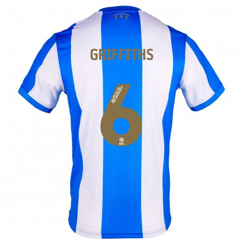 Danxen Heren Lauren Griffiths #6 Blauw Wit Thuisshirt Thuistenue 2025/26 T-Shirt