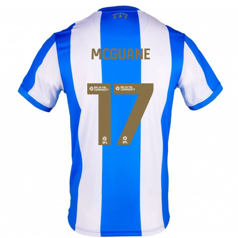 Danxen Heren Marcus Mcguane #17 Blauw Wit Thuisshirt Thuistenue 2025/26 T-Shirt