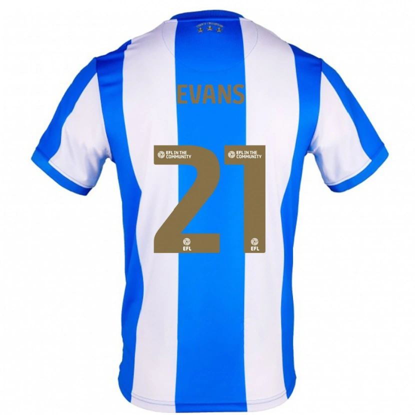 Danxen Heren Antony Evans #21 Blauw Wit Thuisshirt Thuistenue 2025/26 T-Shirt