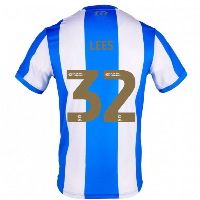 Danxen Heren Tom Lees #32 Blauw Wit Thuisshirt Thuistenue 2025/26 T-Shirt