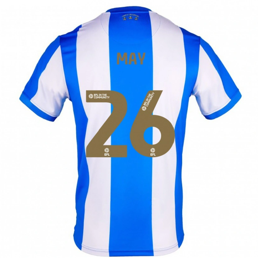 Danxen Heren Alfie May #26 Blauw Wit Thuisshirt Thuistenue 2025/26 T-Shirt