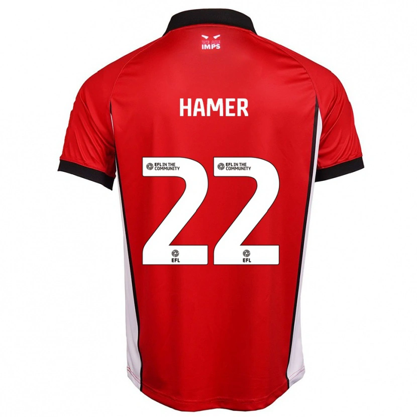 Danxen Heren Tom Hamer #22 Rood Wit Thuisshirt Thuistenue 2025/26 T-Shirt