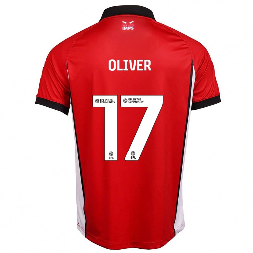Danxen Heren Kenzie Oliver #17 Rood Wit Thuisshirt Thuistenue 2025/26 T-Shirt