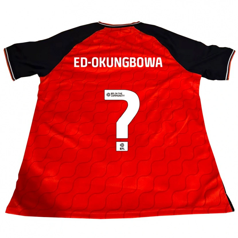 Danxen Heren Excel Ed-Okungbowa #0 Oranje Zwart Wit Thuisshirt Thuistenue 2025/26 T-Shirt
