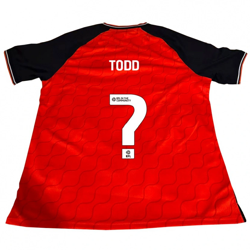 Danxen Heren Carla Todd #0 Oranje Zwart Wit Thuisshirt Thuistenue 2025/26 T-Shirt