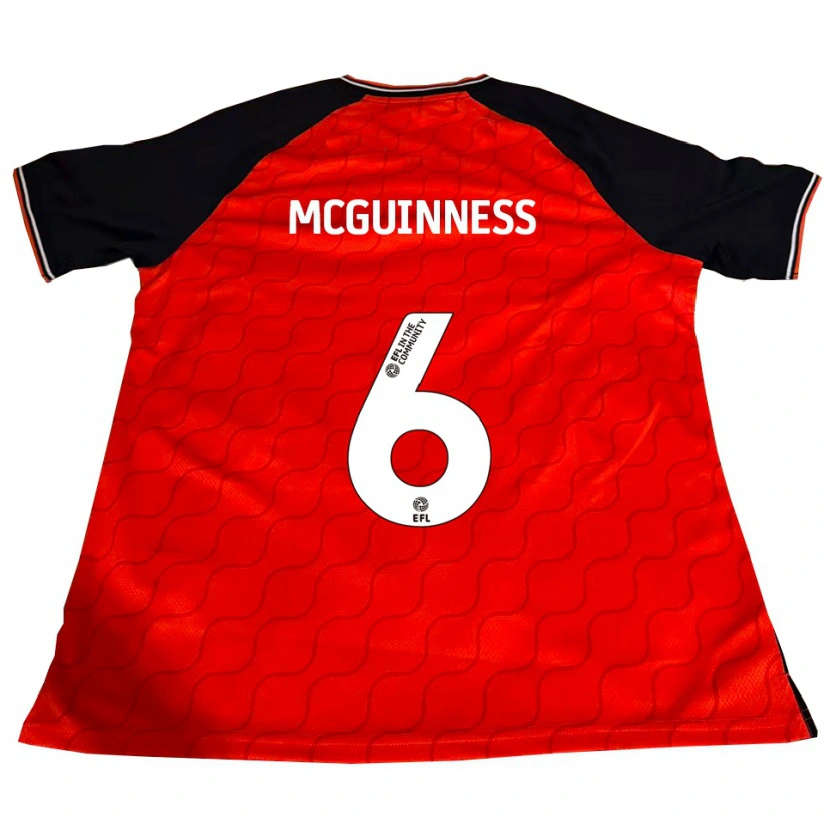 Danxen Heren Mark Mcguinness #6 Oranje Zwart Wit Thuisshirt Thuistenue 2025/26 T-Shirt