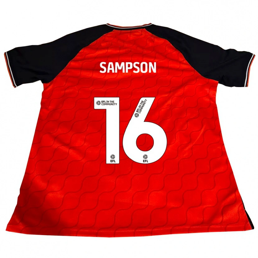 Danxen Heren Enoch Sampson #16 Oranje Zwart Wit Thuisshirt Thuistenue 2025/26 T-Shirt