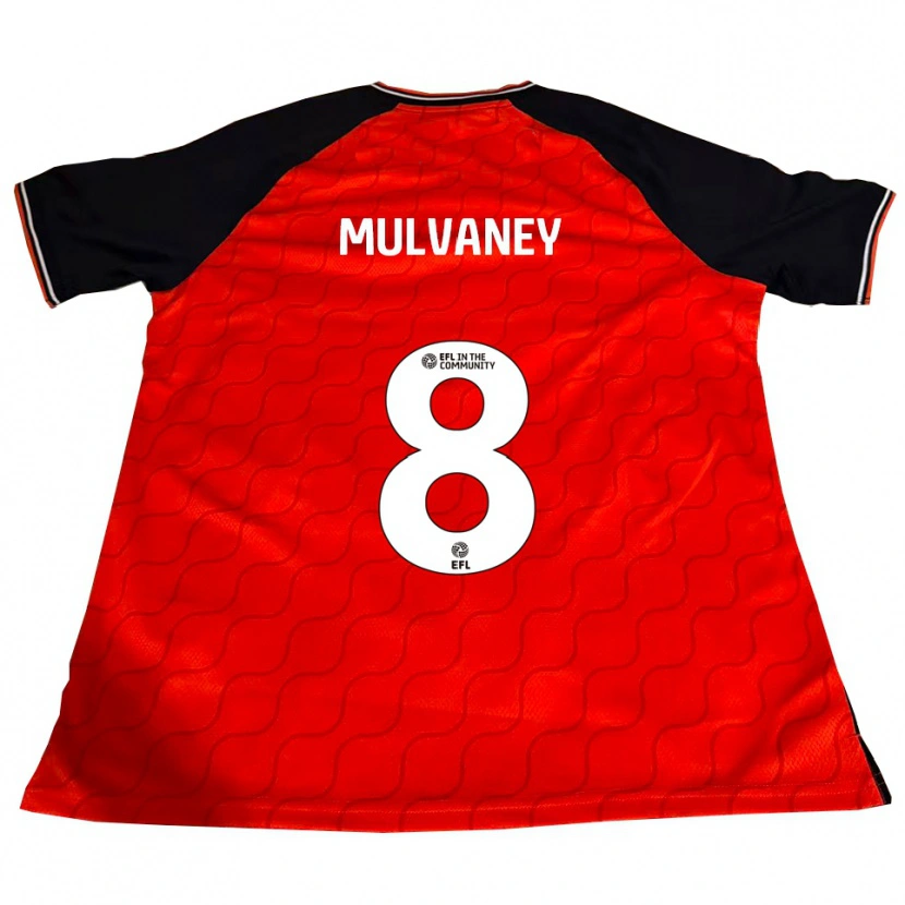 Danxen Heren Elizabeth Mulvaney #8 Oranje Zwart Wit Thuisshirt Thuistenue 2025/26 T-Shirt
