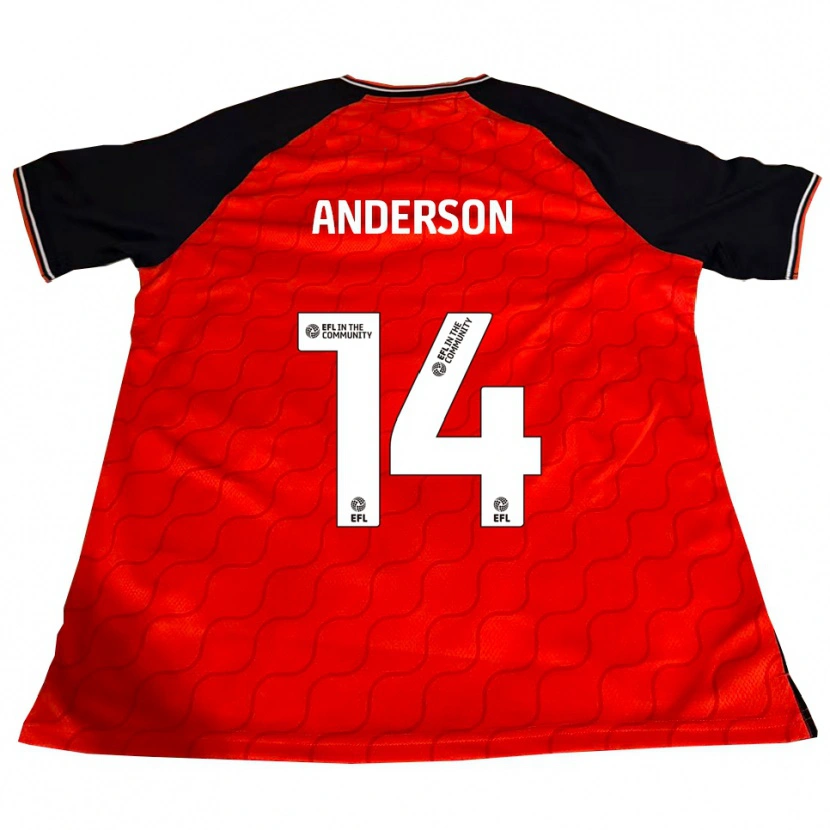Danxen Heren Sam Anderson #14 Oranje Zwart Wit Thuisshirt Thuistenue 2025/26 T-Shirt