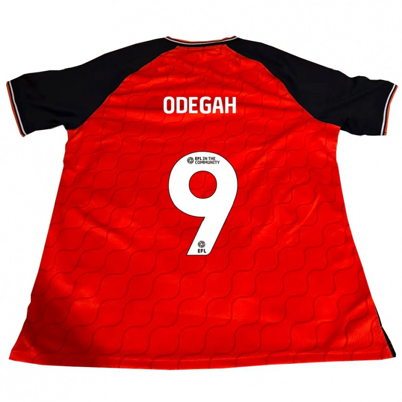 Danxen Heren Jamie Odegah #9 Oranje Zwart Wit Thuisshirt Thuistenue 2025/26 T-Shirt