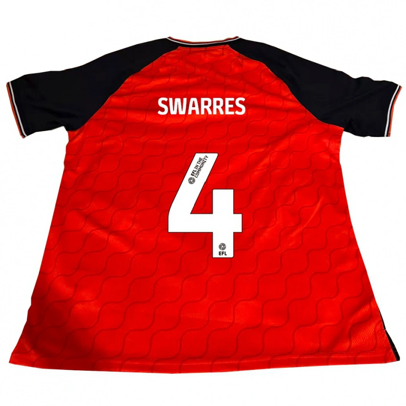 Danxen Heren Shianne Swarres #4 Oranje Zwart Wit Thuisshirt Thuistenue 2025/26 T-Shirt