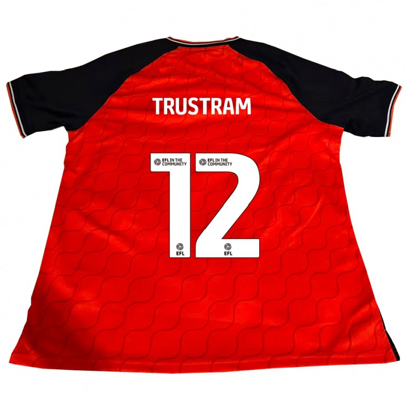 Danxen Heren Charlie Trustram #12 Oranje Zwart Wit Thuisshirt Thuistenue 2025/26 T-Shirt