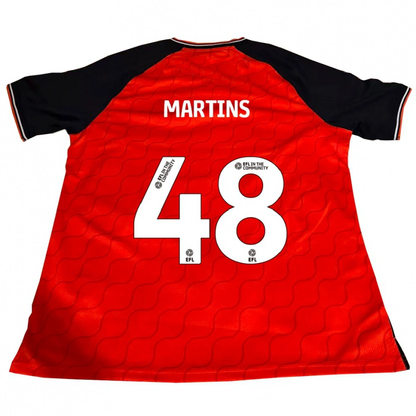Danxen Heren Dominic Dos Santos Martins #48 Oranje Zwart Wit Thuisshirt Thuistenue 2025/26 T-Shirt