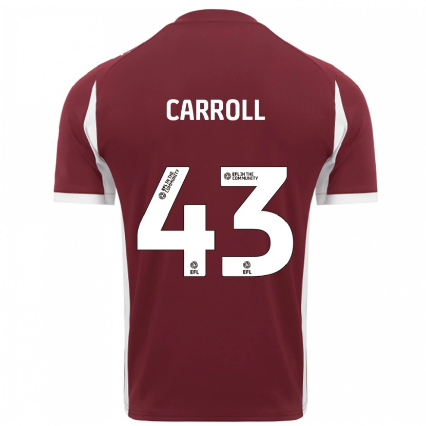 Danxen Heren Charlie Carroll #43 Bordeauxrood Wit Thuisshirt Thuistenue 2025/26 T-Shirt