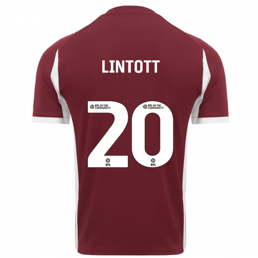 Danxen Heren Harvey Lintott #20 Bordeauxrood Wit Thuisshirt Thuistenue 2025/26 T-Shirt