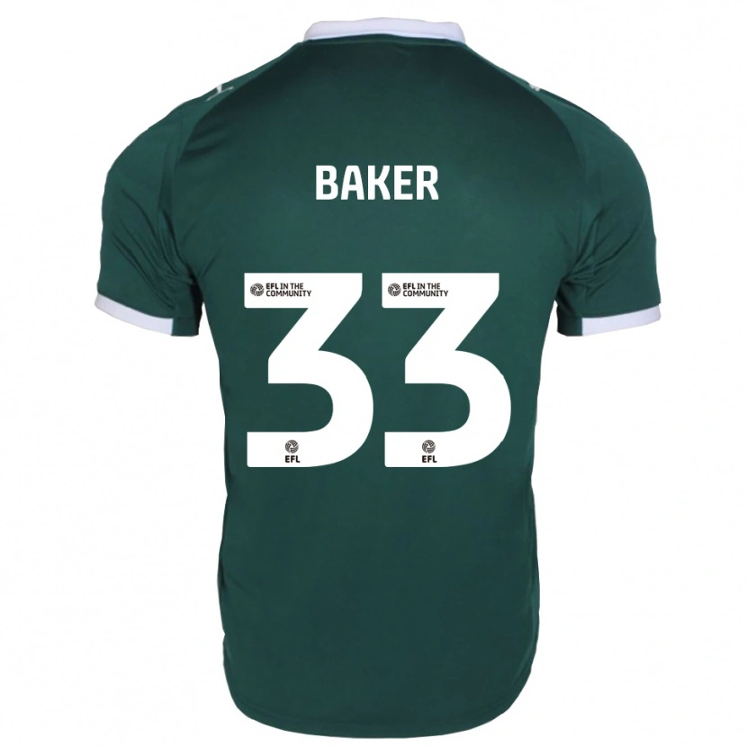 Danxen Heren Zak Baker #33 Groen Wit Thuisshirt Thuistenue 2025/26 T-Shirt