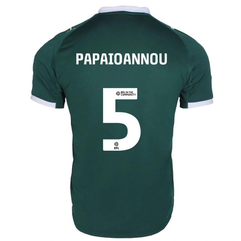 Danxen Heren Panagiota Papaioannou #5 Groen Wit Thuisshirt Thuistenue 2025/26 T-Shirt