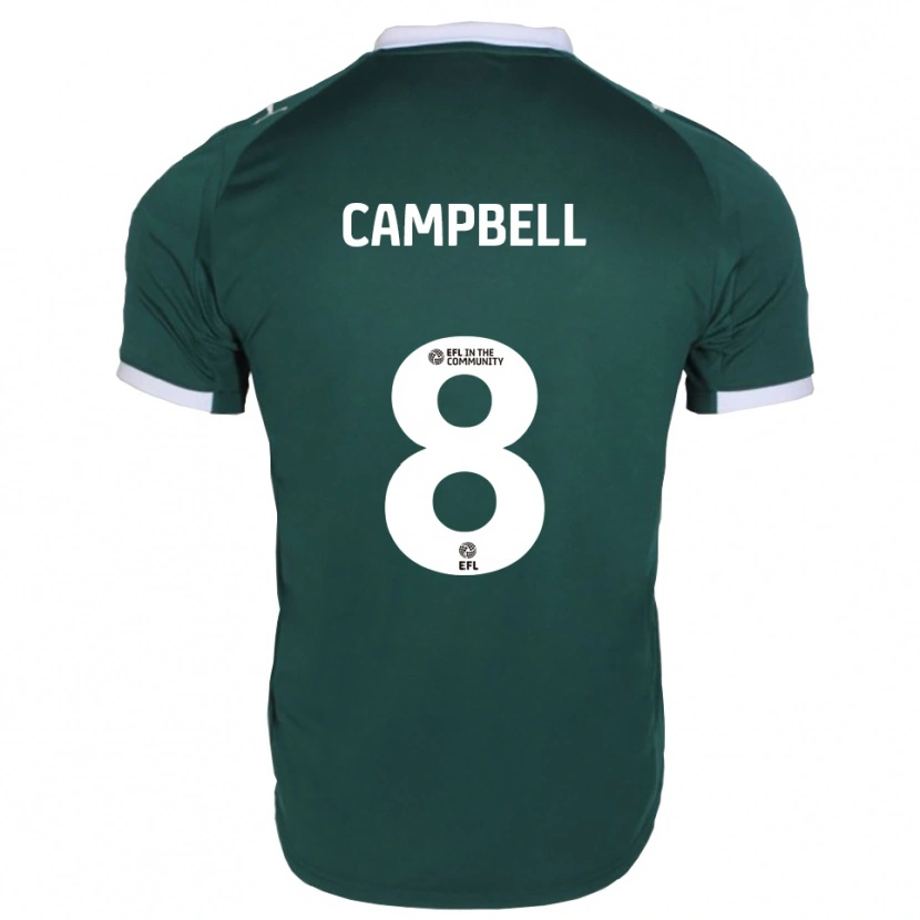 Danxen Heren Sebastian Campbell #8 Groen Wit Thuisshirt Thuistenue 2025/26 T-Shirt