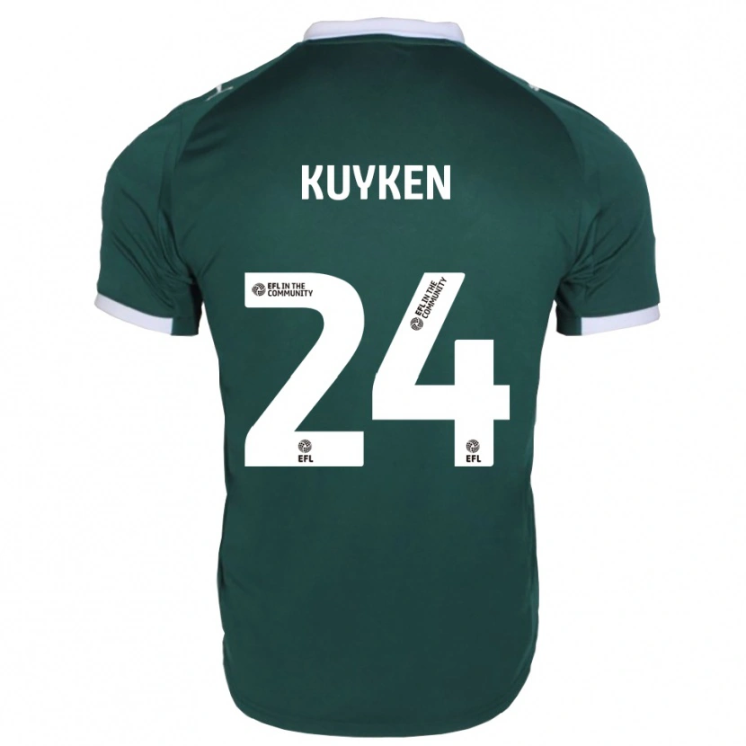 Danxen Heren Ava Kuyken #24 Groen Wit Thuisshirt Thuistenue 2025/26 T-Shirt