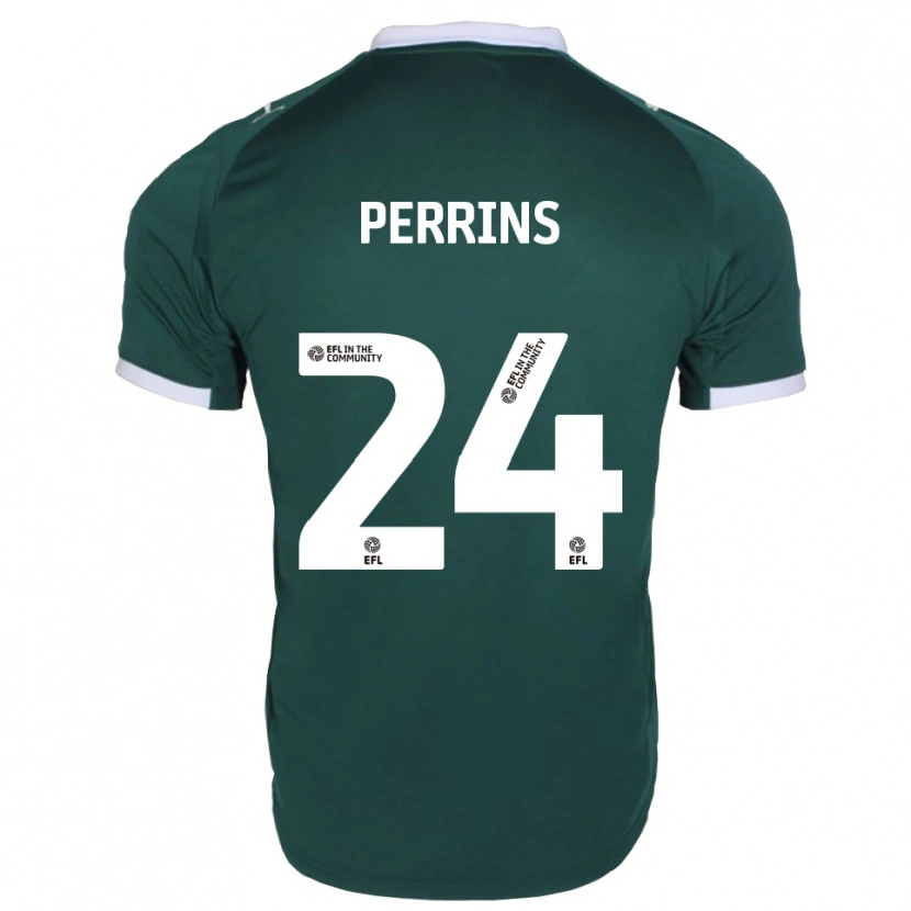 Danxen Heren Grace Perrins #24 Groen Wit Thuisshirt Thuistenue 2025/26 T-Shirt