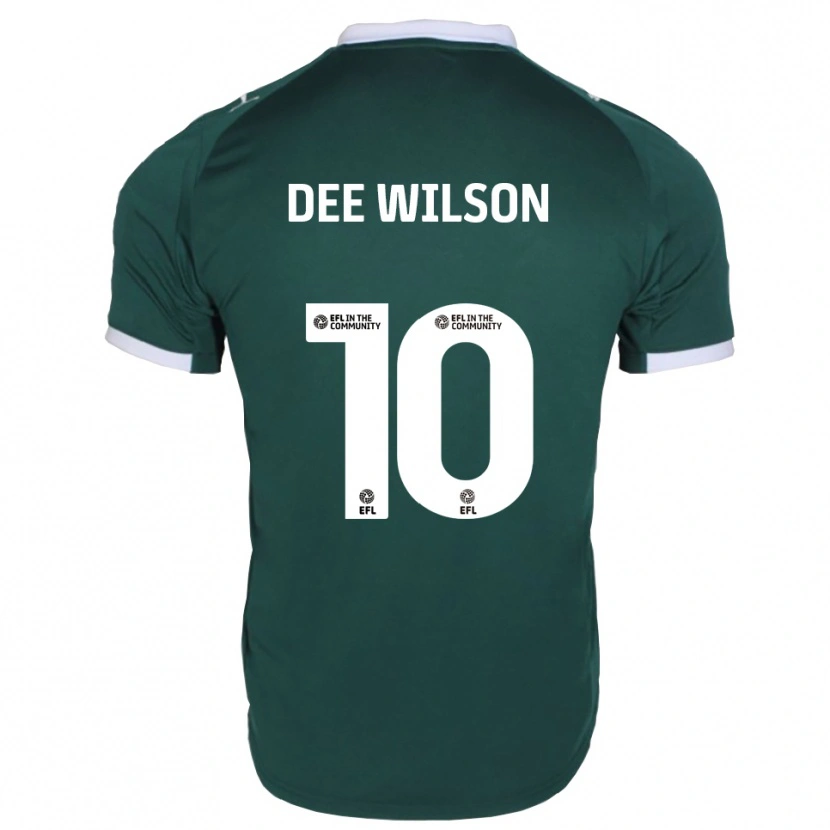 Danxen Heren Georgia Dee Wilson #10 Groen Wit Thuisshirt Thuistenue 2025/26 T-Shirt