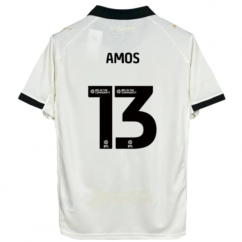 Danxen Heren Ben Amos #13 Gebroken Wit Zwart Thuisshirt Thuistenue 2025/26 T-Shirt