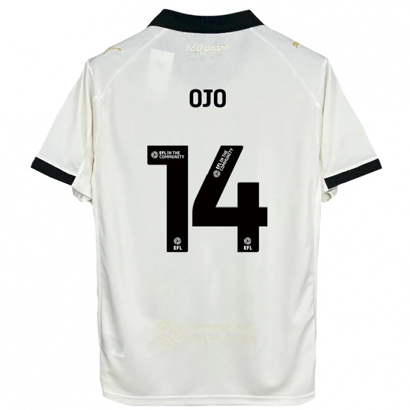 Danxen Heren Funso Ojo #14 Gebroken Wit Zwart Thuisshirt Thuistenue 2025/26 T-Shirt