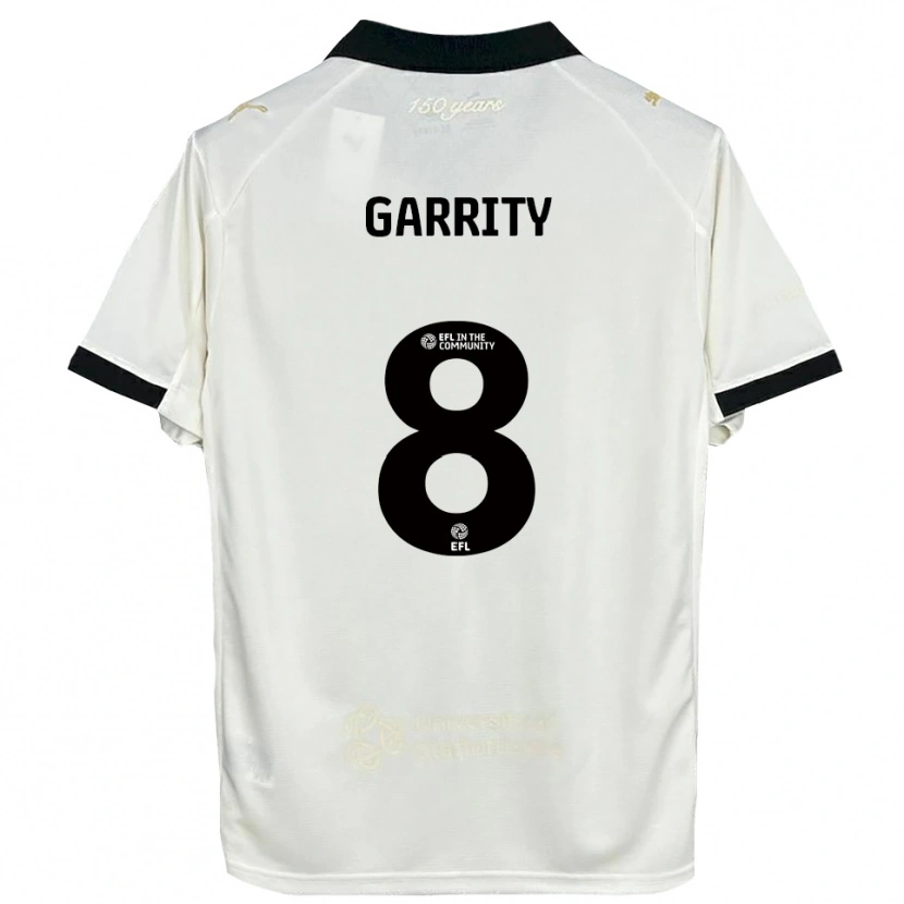 Danxen Heren Ben Garrity #8 Gebroken Wit Zwart Thuisshirt Thuistenue 2025/26 T-Shirt