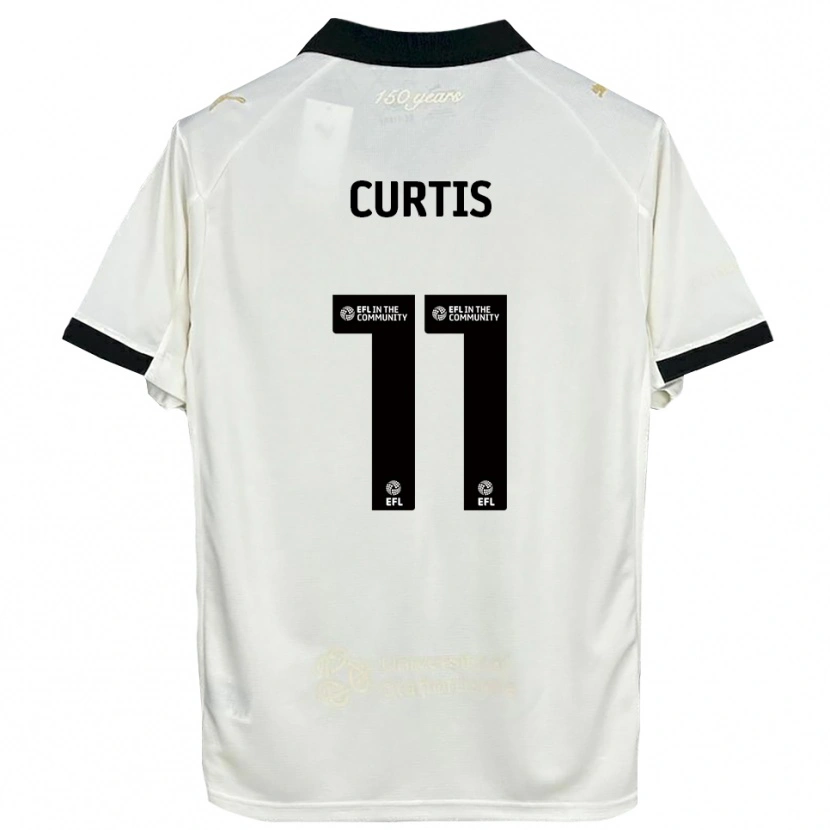 Danxen Heren Ronan Curtis #11 Gebroken Wit Zwart Thuisshirt Thuistenue 2025/26 T-Shirt