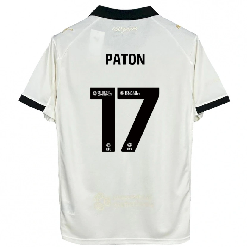 Danxen Heren Ruari Paton #17 Gebroken Wit Zwart Thuisshirt Thuistenue 2025/26 T-Shirt