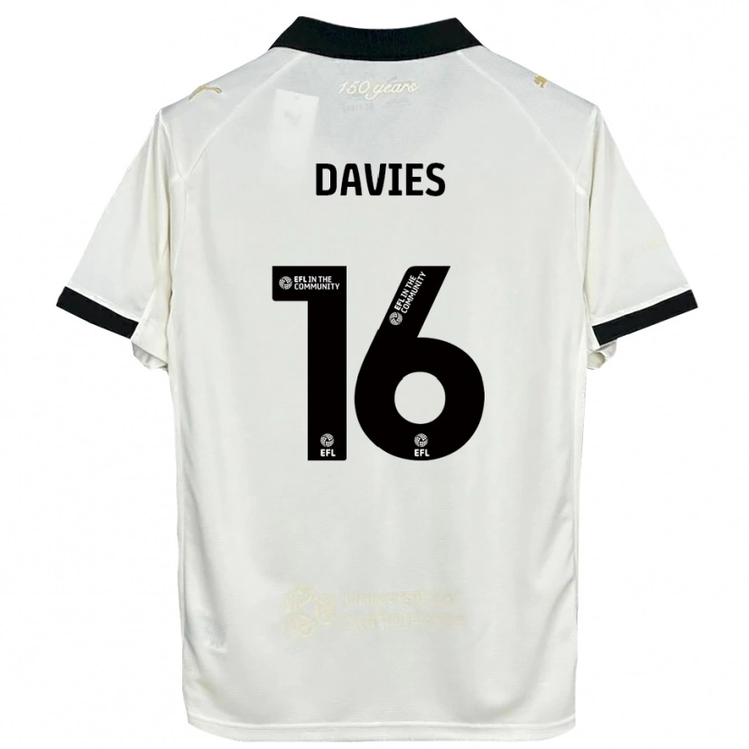 Danxen Heren Cassie Davies #16 Gebroken Wit Zwart Thuisshirt Thuistenue 2025/26 T-Shirt