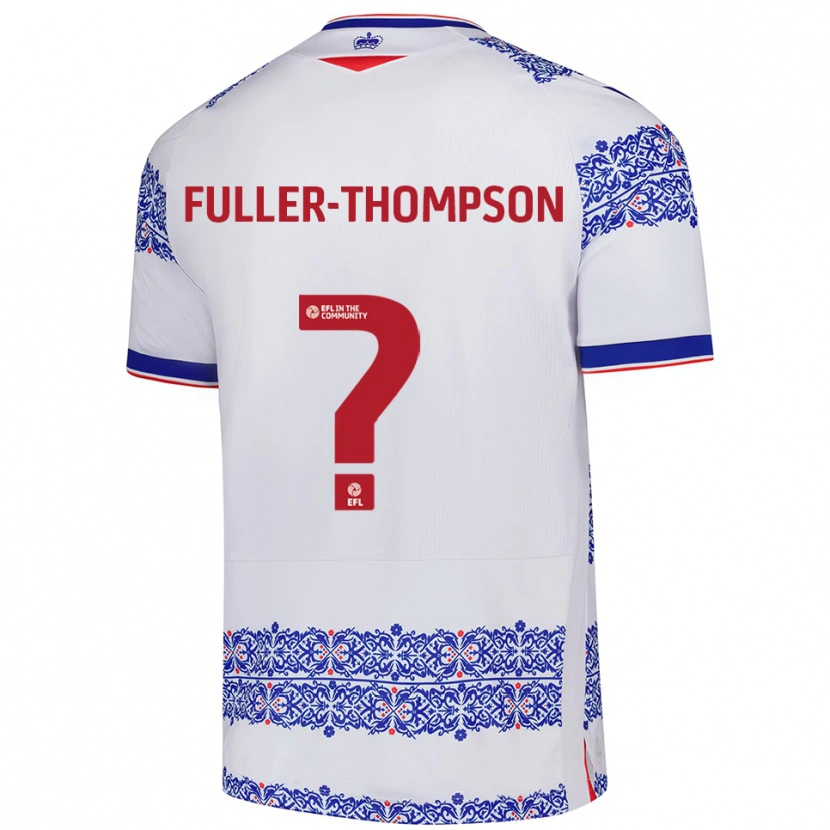 Danxen Heren Kallum Fuller-Thompson #0 Wit Blauw Thuisshirt Thuistenue 2025/26 T-Shirt
