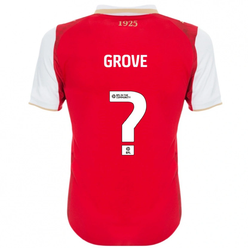 Danxen Heren Rylee Grove #0 Rood Wit Thuisshirt Thuistenue 2025/26 T-Shirt