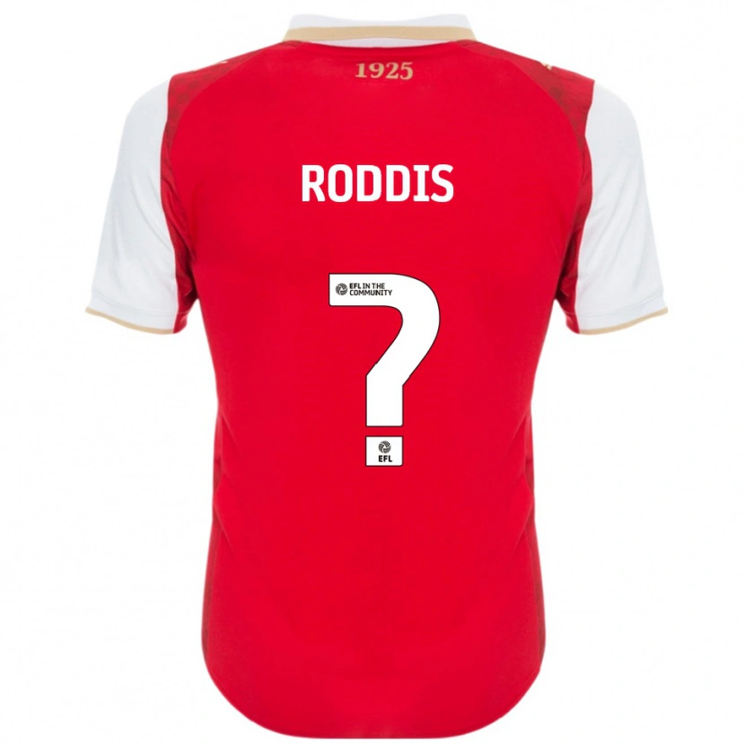 Danxen Heren Harry Roddis #0 Rood Wit Thuisshirt Thuistenue 2025/26 T-Shirt