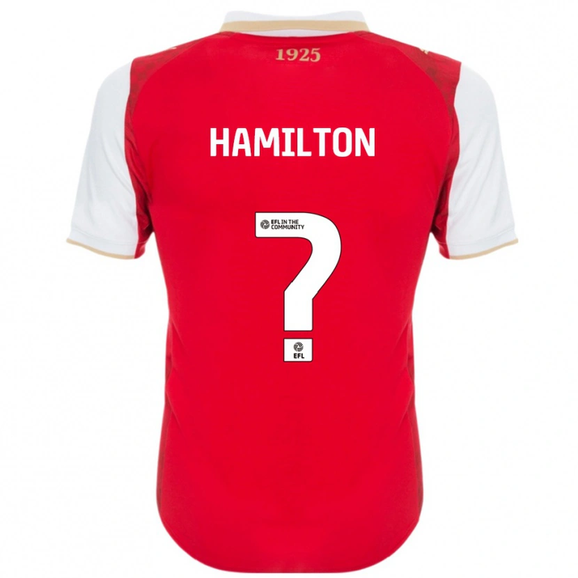 Danxen Heren Bailey Hamilton #0 Rood Wit Thuisshirt Thuistenue 2025/26 T-Shirt