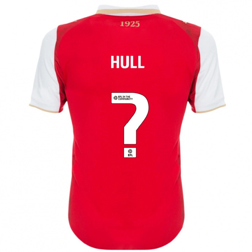 Danxen Heren Jake Hull #0 Rood Wit Thuisshirt Thuistenue 2025/26 T-Shirt