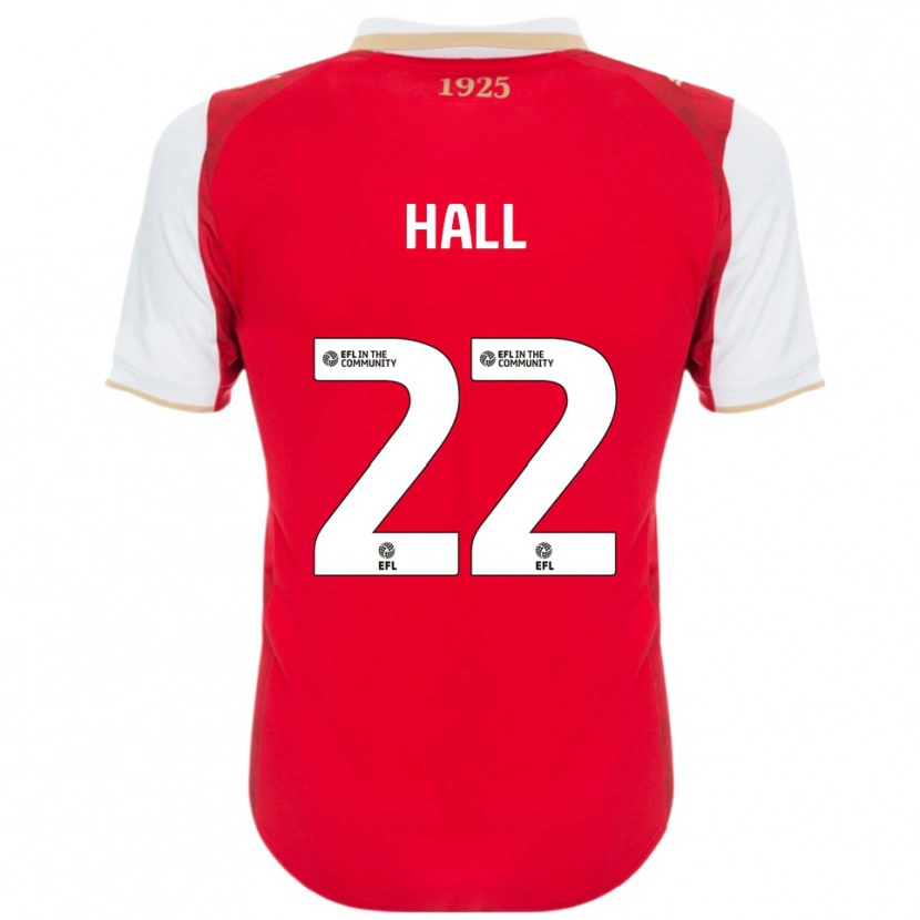 Danxen Heren Denzel Hall #22 Rood Wit Thuisshirt Thuistenue 2025/26 T-Shirt