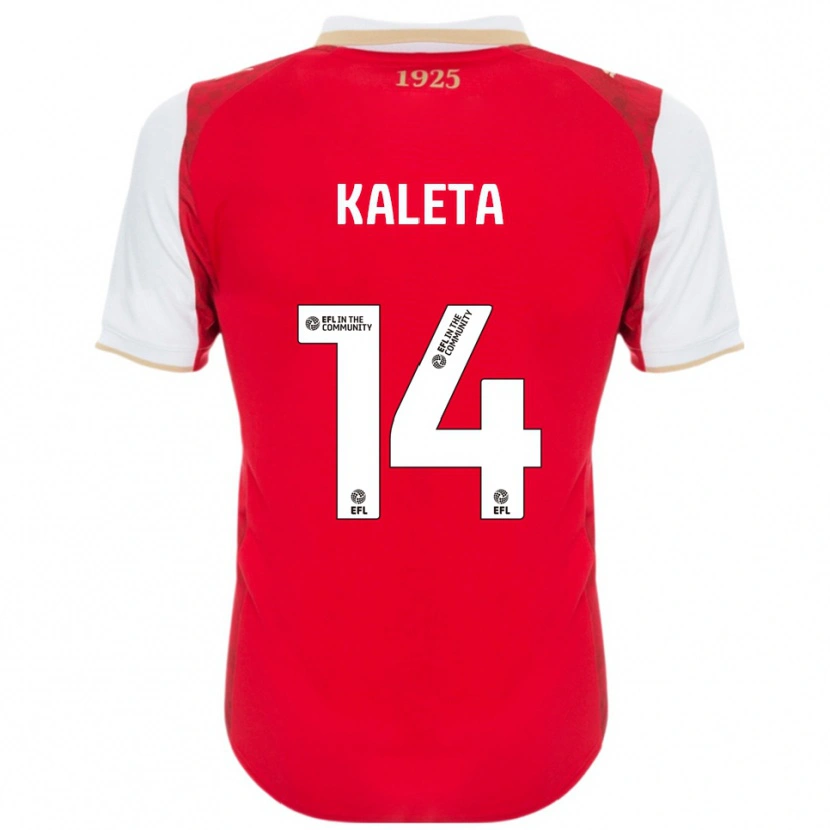 Danxen Heren Marvin Kaleta #14 Rood Wit Thuisshirt Thuistenue 2025/26 T-Shirt