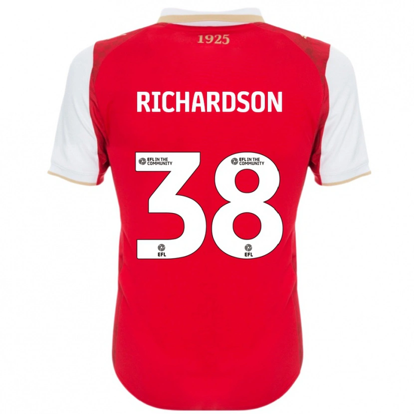 Danxen Heren Kane Richardson #38 Rood Wit Thuisshirt Thuistenue 2025/26 T-Shirt