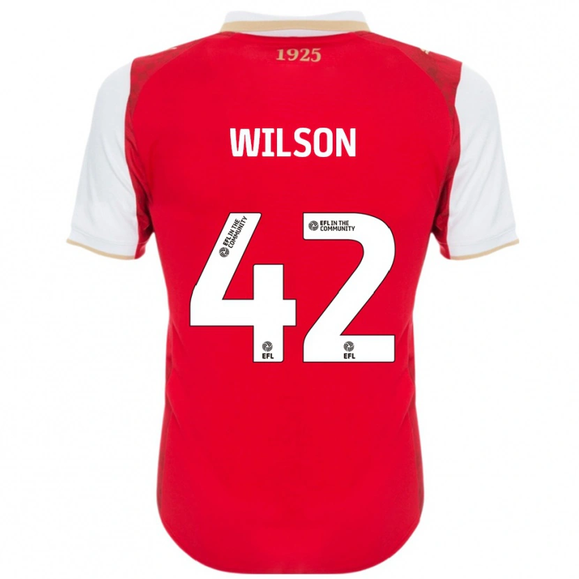 Danxen Heren Reece Wilson #42 Rood Wit Thuisshirt Thuistenue 2025/26 T-Shirt