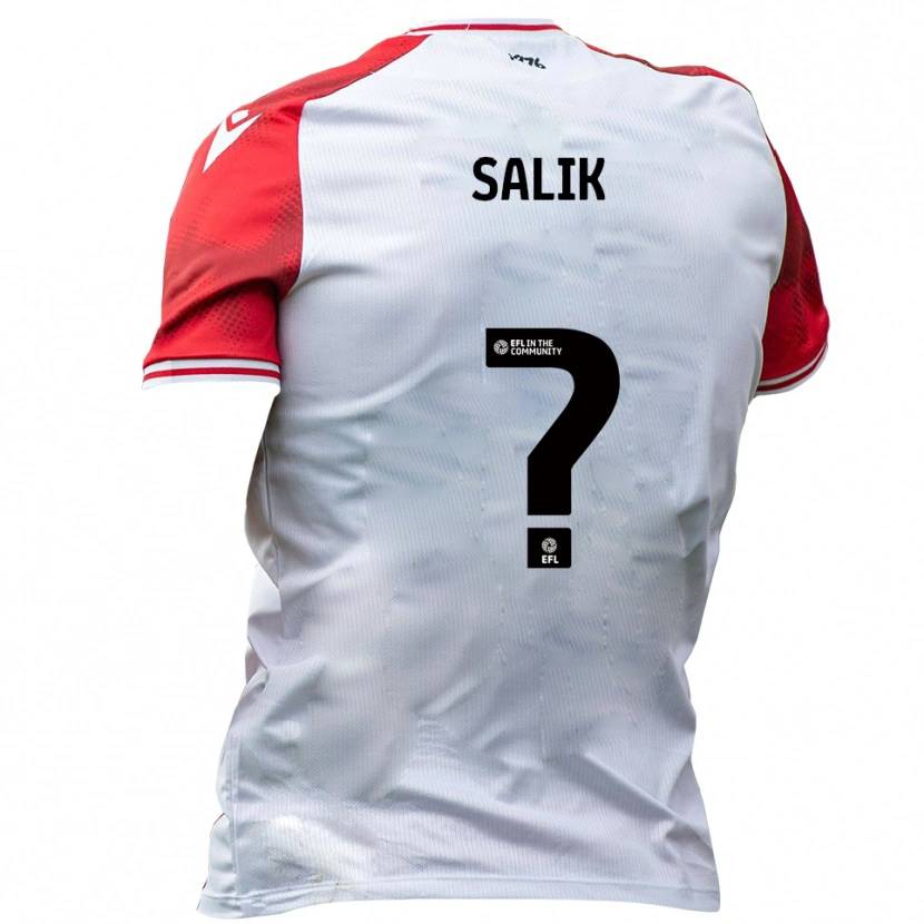 Danxen Heren Tanil Salik #0 Wit Rood Thuisshirt Thuistenue 2025/26 T-Shirt