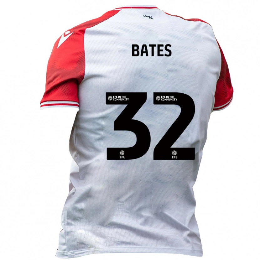 Danxen Heren Ellis Bates #32 Wit Rood Thuisshirt Thuistenue 2025/26 T-Shirt