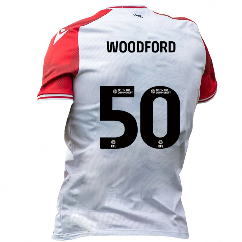 Danxen Heren Max Woodford #50 Wit Rood Thuisshirt Thuistenue 2025/26 T-Shirt