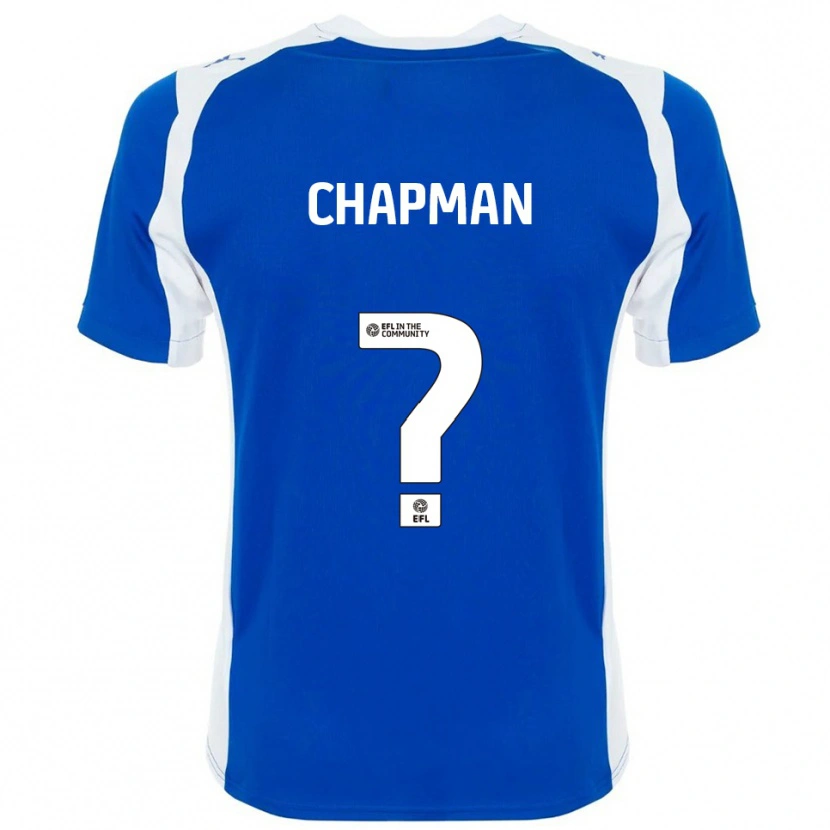 Danxen Heren Llyton Chapman #0 Blauw Wit Thuisshirt Thuistenue 2025/26 T-Shirt