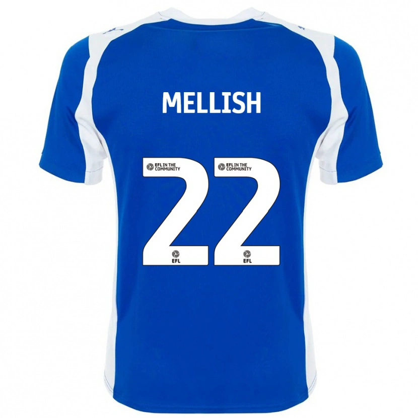 Danxen Heren Jon Mellish #22 Blauw Wit Thuisshirt Thuistenue 2025/26 T-Shirt