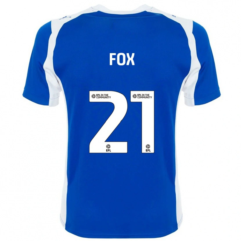 Danxen Heren Morgan Fox #21 Blauw Wit Thuisshirt Thuistenue 2025/26 T-Shirt