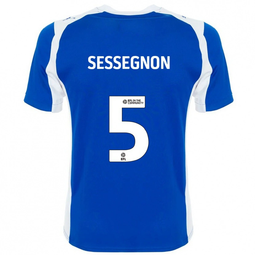 Danxen Heren Steven Sessegnon #5 Blauw Wit Thuisshirt Thuistenue 2025/26 T-Shirt