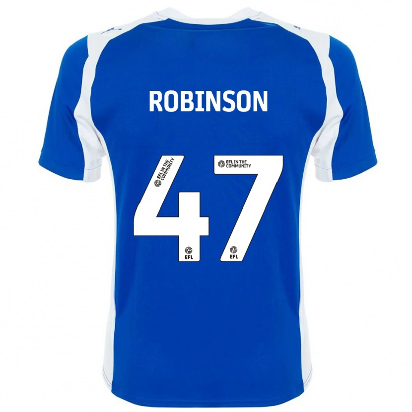 Danxen Heren Josh Robinson #47 Blauw Wit Thuisshirt Thuistenue 2025/26 T-Shirt