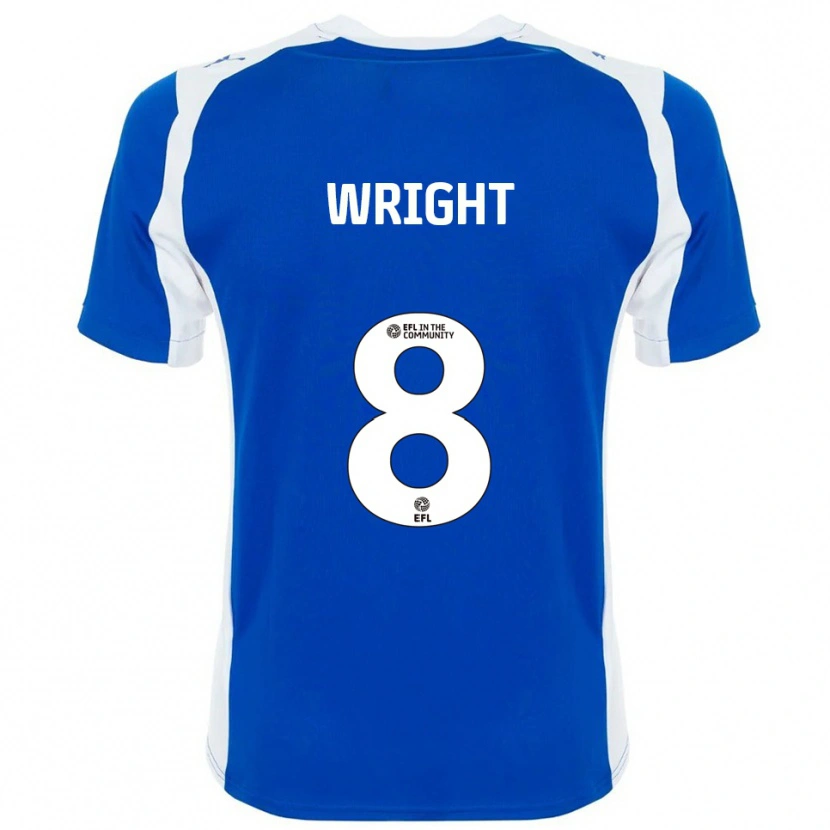 Danxen Heren Callum Wright #8 Blauw Wit Thuisshirt Thuistenue 2025/26 T-Shirt